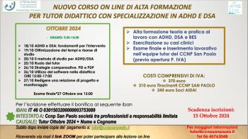 NUOVA EDIZIONE CORSO TUTOR